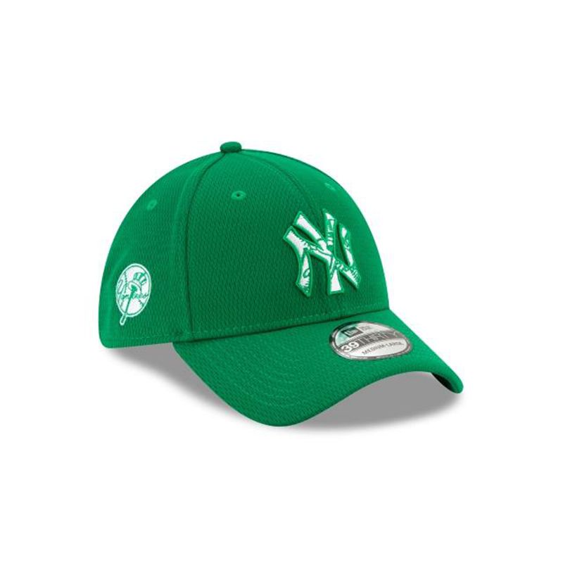 MLB New York Yankees St Patricks Day 39Thirty Stretch Fit (CUD6817) - Green New Era Caps